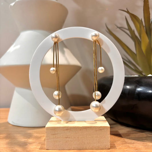 Boucles d'oreille pluie de perles