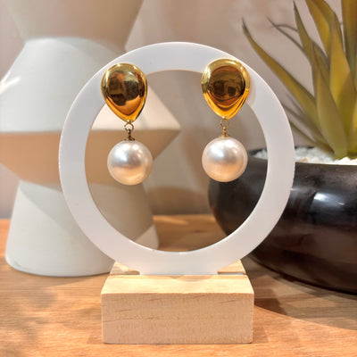 Boucle d'oreille perle